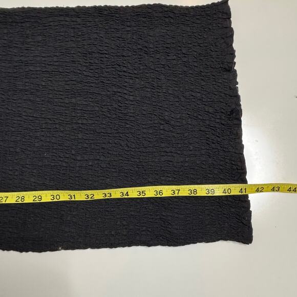 J Crew Smocked Linen Sleeveless Midi Dress Black 4 NWT - Picture 4 of 10